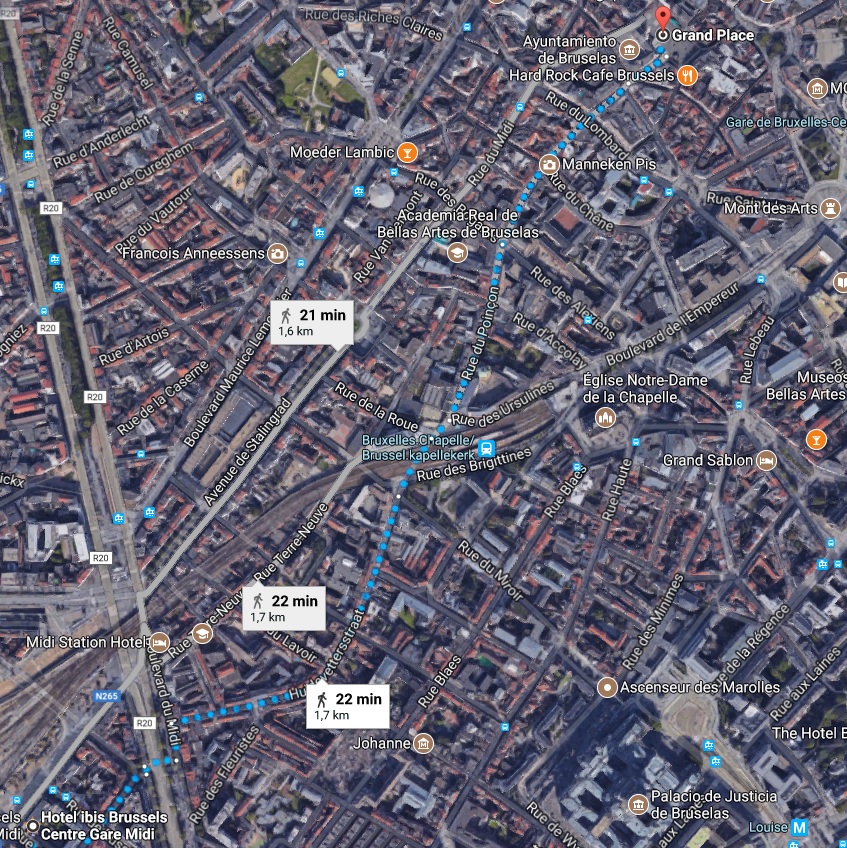 Ruta 1 del Hotel al centro