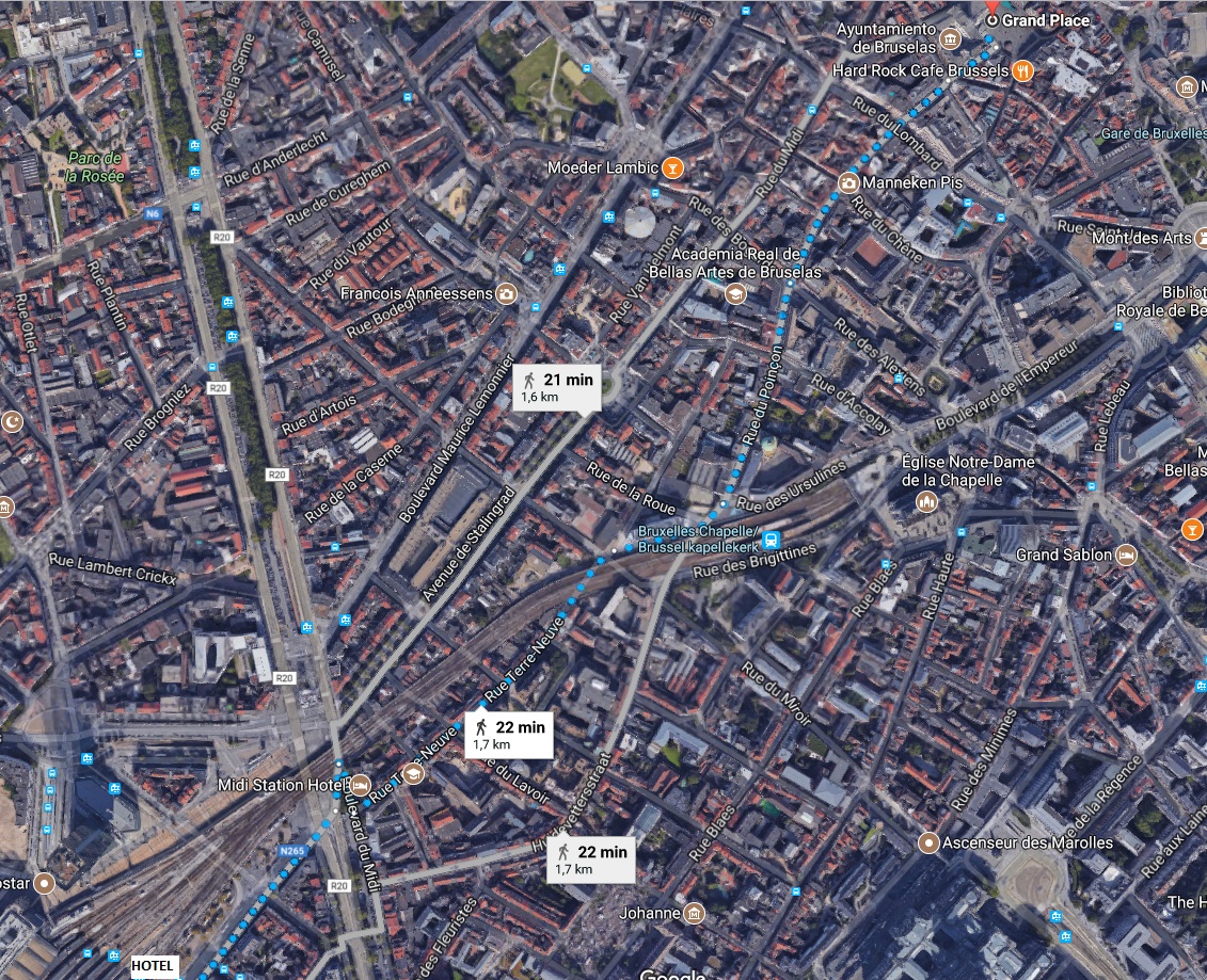 Ruta 2 del Hotel al centro